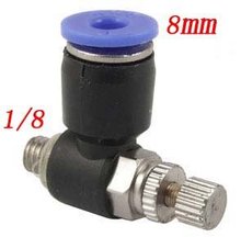 Free Shipping 100PCS A Lot 1/8'' to 8mm Pneumatic Fitting One Touch Tube Speed Controller 2024 - buy cheap
