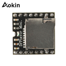 Aokin para Arduino Mini MP3 Player mp3 Jogador Mini MP3 DF Módulo Jogador TF Cartão de U Disco de Áudio Módulo de Voz placa 2024 - compre barato