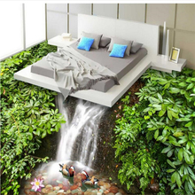 wellyu Mandarin ducks play water 3D floor background wall custom large mural pvc waterproof thick wear to wear 2024 - buy cheap