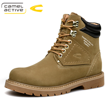 Camel Active-Botines de piel auténtica para hombre, zapatillas deportivas de lujo, botines de nieve de cuero partido, para invierno 2024 - compra barato