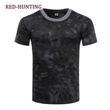 MENS MILITARY TACTICAL CAMOUFLAGE CAMO T SHIRT ARMY COMBAT NEW COTTON HUNTING 2024 - buy cheap