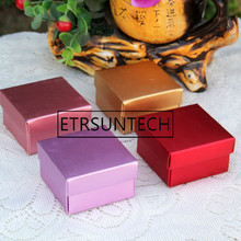 500pcs Colorful Metallic Shiny Paper Candy Boxes Gift Box for Wedding Birthday Party Favors Package 2024 - buy cheap