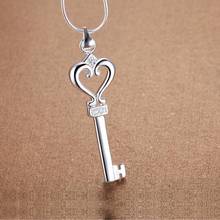 love heart key sterling-silver-jewelry Necklace New Sale silver necklaces & pendants /ZTTFFICH GXGTNJAS 2024 - buy cheap