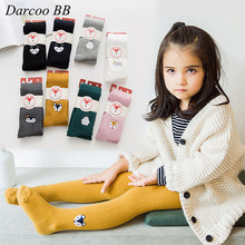 Top Quality 1-12 Years Children Autumn Winter Cotton Tights Baby Girls Pantyhose Kids Warm Knitted Tights 2024 - buy cheap