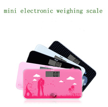 Hot Original 180kg 6 Colors Mini Toughened glass FLOOR SCALES Household Upscale Digital Body Weighing Scale LCD Pesa Digital 2024 - buy cheap