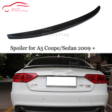 M4 S5 Style Carbon Fiber Rear Spoiler Wing for Audi A5 2-door Coupe/ 4-door Sedan 2009 + Boot Trunk Lid Tail Spoiler 2024 - buy cheap