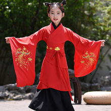 Fantasia clássica hanfu, roupa para performance de palco, cosplay tradicional das crianças 2024 - compre barato