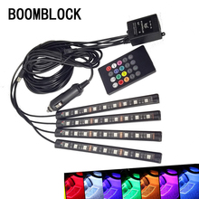 Boomblock-controle de música automotivo, cores led, para audi a4, a3, a6, c6, b7, b8, b5, q5, seat, leon, ibiza, skoda, fabia, yeti, superb, acessórios 2024 - compre barato