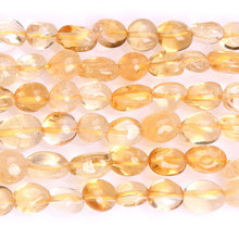 6x8mm natural de estilo libre de amarillo citrino cuentas para hacer joyería de perlas 15 "costura DIY cuentas pulseras para las mujeres 2024 - compra barato