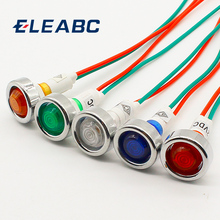 10pcs 10mm 12V LED indicator light with 18cm wire sigal lamp 2024 - buy cheap