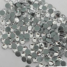 Diamantes de imitación con parte posterior plana, adornos para uñas con pegamento, AAAA + Crystal SS6 SS10 SS16 SS20 SS30 SS34 SS40 DMC 2024 - compra barato
