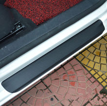 Pegatina para el alféizar de la puerta del coche, protector interior de fibra de carbono 4D, antiarañazos, antideslizante, para Ford Smax S-MAX 2024 - compra barato