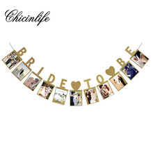 Chicinlife 1 conjunto de noiva para ser casamento foto sinais banner despedida de solteira galinha festa cabine foto adereços guirlanda decoração do casamento 2024 - compre barato