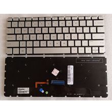 Gzeele-novo laptop para hp envy 13-ab, 13-ab105tx, 13-ab023tu, 13-ab026tu, 13ab024tu, teclado retroiluminado americano, prata com luz de fundo 2024 - compre barato