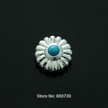 (KB308) 50pc 5/8'' Jumbo Concho Leathercraft Concho Sterling-Silver w/ Blue Stone High-Quality Japan-Model 2024 - buy cheap