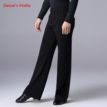 Professional Ballroom Dance Pants Adult Men's High Waist Wide-leg Trousers Latin Dance Trousers Waltz Tango Dance Clothes 2024 - buy cheap