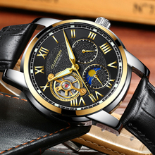 relogio masculino GUANQIN Luxury Brand Tourbillon Automatic Watches Men Military Sport Leather Strap Waterproof Mechanical Watch 2024 - buy cheap