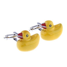 Yellow Duck Red Mouth Cufflink Cuff Link 2 Pairs Free Shipping Promotion 2024 - buy cheap