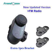 ¡Versión actualizada! FreedConn-intercomunicador T-COM VB con Bluetooth, casco BT con Radio FM y soporte Extra de 1 Uds. 2024 - compra barato