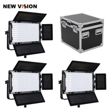 Falcon Eyes 3pcs 100W Dimmable LCD Studio Light Panel LED Video Light with Aluminum Carry Case LED Photo Lighting LP-2005TD 2024 - buy cheap