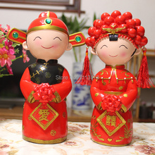 Китайские топперы для свадебного торта, фигурка невесты и жениха, украшение для торта, подарок на день Святого Валентина 2024 - купить недорого