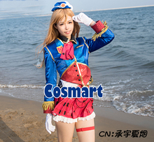 [На заказ] аниме LoveLive!Sunshine!Kunikida Hanamaru счастливечерние поезд Aqours Пробуждение униформа Косплей Костюм Хэллоуин костюм F 2024 - купить недорого