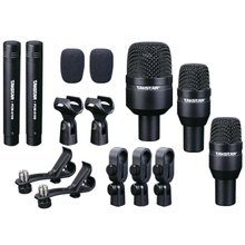 Новый набор барабанов Takstar, набор барабанов серии Black, 5 микрофонов, комплекты микрофона 2024 - купить недорого