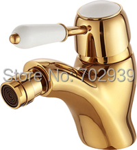 Free shipping gold clour single  handle  bathroom Bidet faucet  SEX faucet mixer tap new 2024 - buy cheap