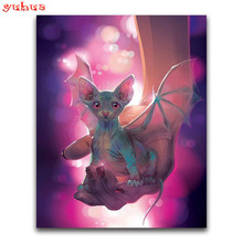 YUHUA DIY Diamond Painting Cat Diamond Embroidery Animals Sphynx 5D Full Square Drill Picture Of Rhinestone Home Decoration 2024 - buy cheap