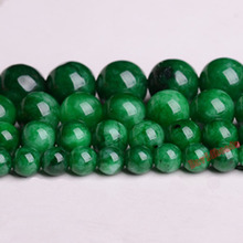 Miçangas soltas para fabricação de joias, preço de fábrica, pedra natural, persia verde, 6, 8, 10, 12mm 2024 - compre barato