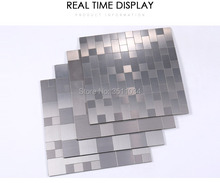 Construcción de baldosas de mosaico compuestas de aluminio cepillado, 12x12 pulgadas, azulejo de mosaico compuesto de aluminio cepillado 2024 - compra barato