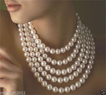 long 100" 9-10mm Genuine white akoya pearl necklace 2024 - buy cheap