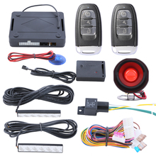 PKE car alarm system remote lock unlock the cars, passive keyless entry, remote trunk release,  rolling code and auto re-arm 2024 - buy cheap