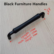 128mm modern simple black furniture handles black kitchen cabinet drawer pulls knobs 5" antique black dresser door handles pulls 2024 - buy cheap