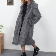 Abrigo de piel de invierno Casual para mujer 2018 Otoño Invierno chaqueta de manga larga abrigo de piel de imitación suelto peludo abrigo más tamaño 3XL 2024 - compra barato
