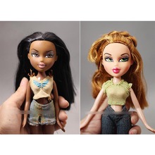Nova chegada 2 pçs/set bonecas Bratz boneca princesa das meninas brinquedos grande tamanho 25.5 cm com vestido Bratz africano meninas criança brinquedo de presente 2024 - compre barato