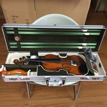 Silver Metal violin case size 4/4 Aluminum Alloy violin case super large inside storage space 2024 - buy cheap