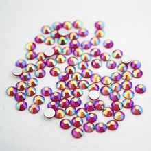 3SS to 30SS Nail Art Rhinestones Glass Material Rose AB Flatback Strass Non Hotfix Crystals DIY Decoration Gems 2024 - купить недорого