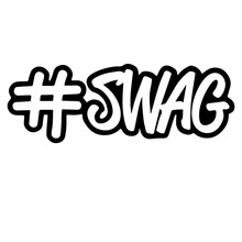 SWAG-calcomanía de vinilo clásica para coche, pegatinas de diseño personalizadas, accesorios, negro/plata, C9-0515, 17,8x6,3 CM 2024 - compra barato