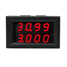 Car Red LED DC 0-33V/3A Amp tester Volt panel Meter Gauge Dual Display Ammeter current Voltmeter digital Voltage Monitor 20%Off 2024 - buy cheap