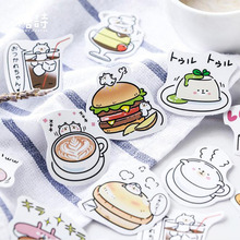 45pcs/pack Burger Totem Memo Stickers Pack Posted It Kawaii Planner Scrapbooking Stickers Stationery Escolar School Supplies 2024 - buy cheap