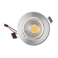 Диммируемый 3 Вт светодиодный мини-светильник AC 85-265 в серебряный корпус потолочный встраиваемый светильник с светодиодный драйвер теплый/натуральный белый CE 2024 - купить недорого