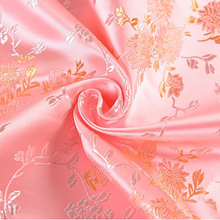 115x100 см розовая жаккардовая парчовая ткань с металлическим блеском в европейском стиле, атласная ткань для одежды, постельного белья, сумки, занавески 2024 - купить недорого