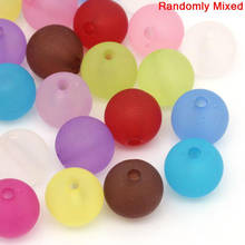 DoreenBeads Acrylic Spacer Beads Round Mixed Frosted 12mm Dia,Hole:Approx 2.3mm,100PCs (B25748), yiwu 2024 - buy cheap