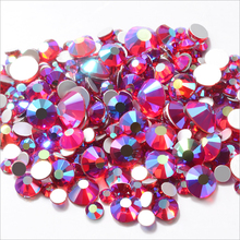 SIAM AB Mixed Sizes 3D Glass Nail Art Rhinestone Flatback Crystal Strass Nails Stones DIY Jewelry Garment Accessories SS6-SS20 2024 - buy cheap