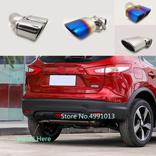 For Nissan Qashqai 2016 2017 2018 Car Body Styling Rear Back Cover Muffler Pipe Outlet Dedicate Exhaust Tip Tail 1pcs 2024 - buy cheap