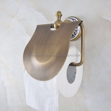 Bathroom Washroom Toilet Paper Holder Roll Tissue Holders Paper Box Bathroom Accessories Antique Brass Nba774 2024 - buy cheap