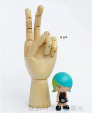 Free Shipping !!New High Quality Natural Wooden Hand Mannequin Wood Hand Model Hot Sale 2024 - buy cheap