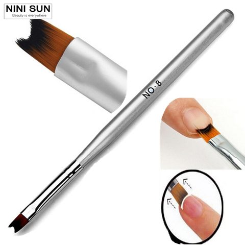 5Pcs Nylon French Nail Art Pen Brush for UV Gel Polish Nail Art Painting Drawing French Tips Manicure Pen Brush Nail Art Tools 2022 - купить недорого