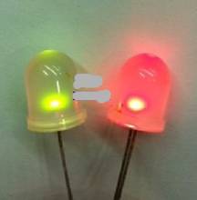Двухцветные светодиодные диодные лампы 10 мм без полярности, красный и зеленый цвета, рассеянные 2024 - купить недорого